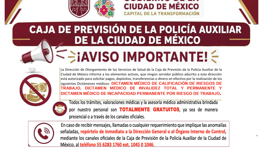 Aviso Importante DOSS